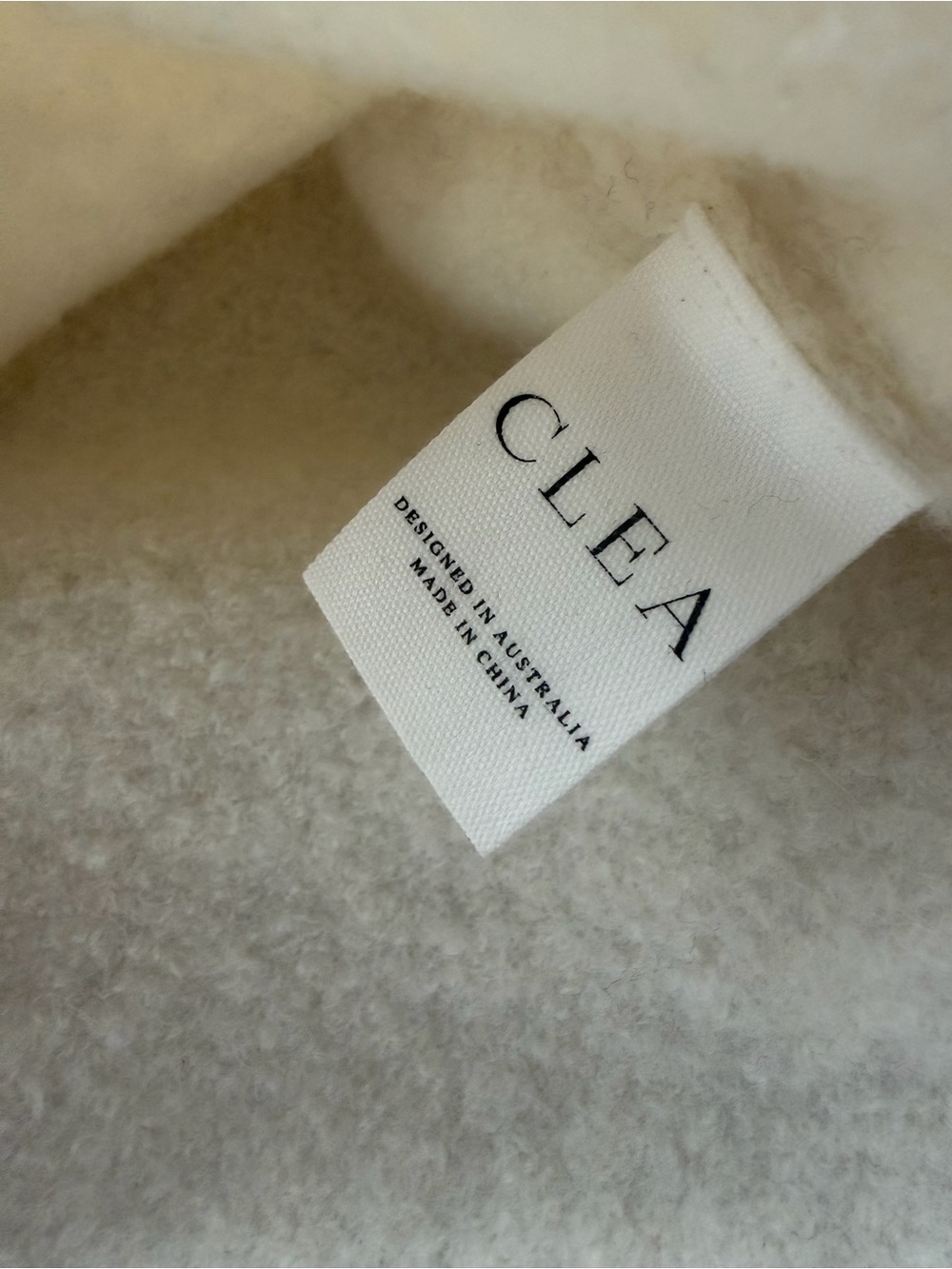 Clea “Alva” Boucle Cream Crewneck Sweater - Women's Cozy Pullover - Picture 5 of 7
